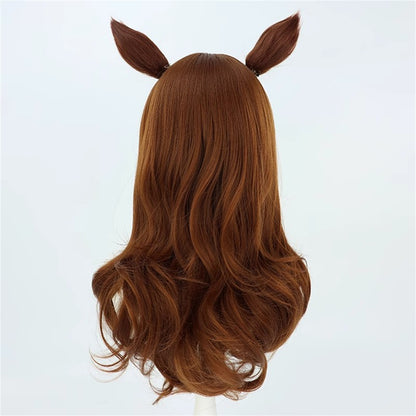 【In Stock】Game Umamusume:Pretty Derby Cosplay ナカヤマフェスタ Nakayama Festa Cosplay Wig With Ears and Tail
