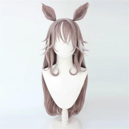 【In Stock】Game Umamusume:Pretty Derby Cosplay ワンダーアキュート Wonder Acute Cosplay Wig With Ears and Tail