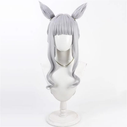 【In Stock】Game Umamusume:Pretty Derby Cosplay ゴールドシップ Swimsuit Style Gold Ship Cosplay Wig With Ears and Tail