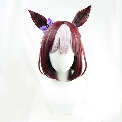 【In Stock】Game Umamusume:Pretty Derby Cosplay スペシャルウィーク Special Week Cosplay Wig With Ears and Tail