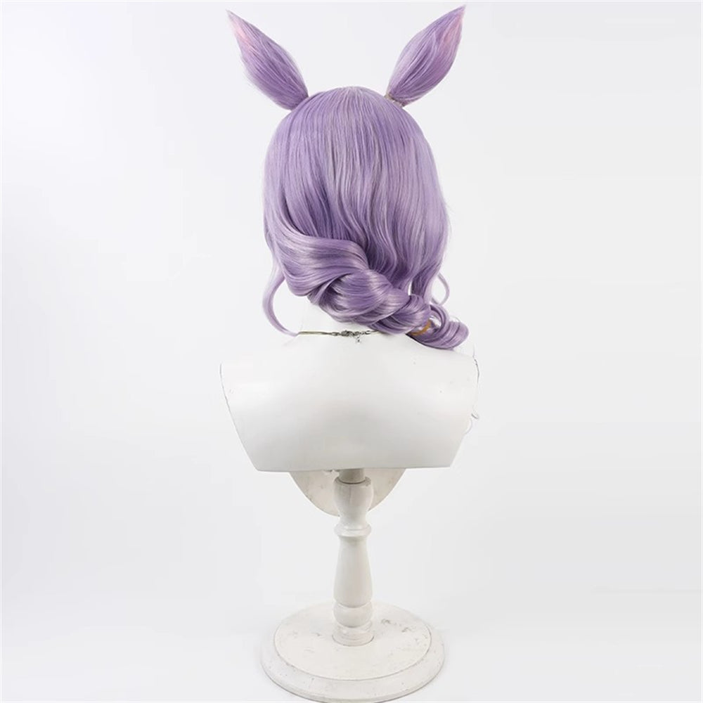 【In Stock】Game Umamusume:Pretty Derby Cosplay Event Regular Event Mejiro McQueen Cosplay Wig With Ears and Tail