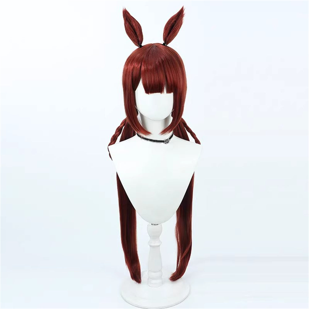 【In Stock】Game Umamusume:Pretty Derby Cosplay Swimwear スイープトウショウ Sweep Tosho Cosplay Wig With Ears and Tail