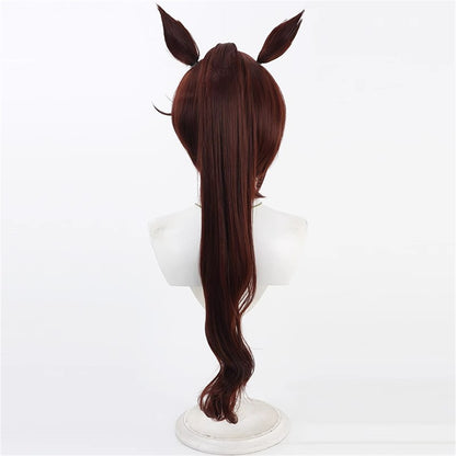 【In Stock】Game Umamusume:Pretty Derby Cosplay ユキノビジン Yukino Bijin Cosplay Wig With Ears and Tail