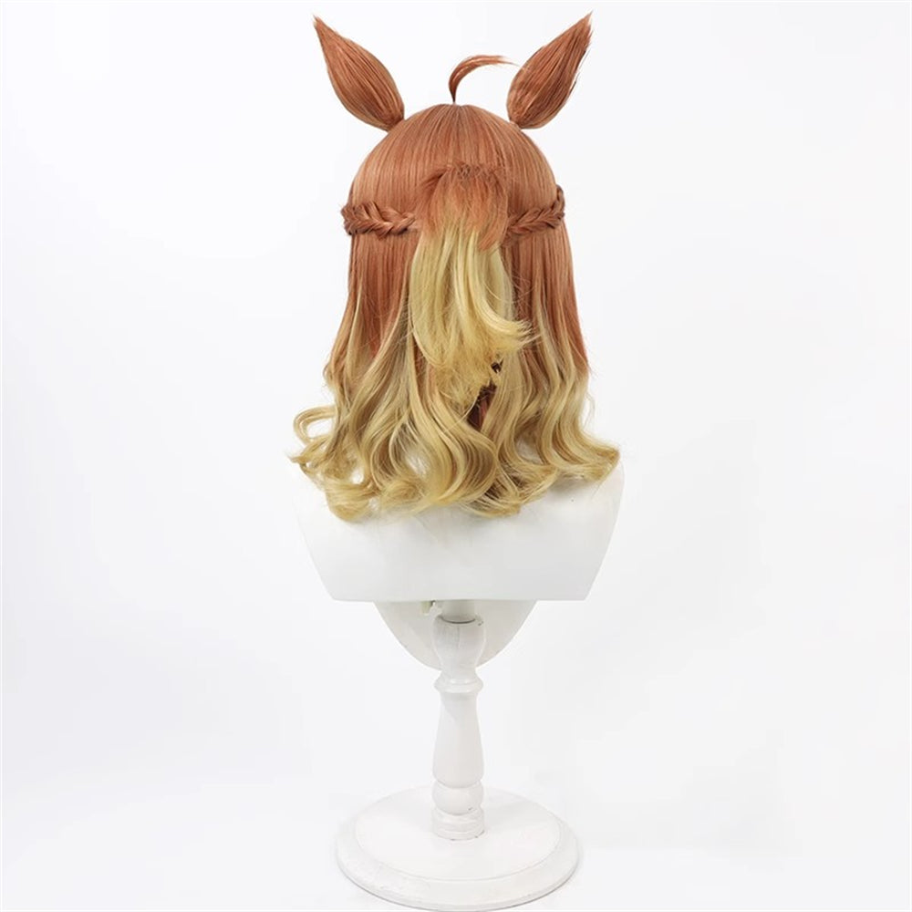 【In Stock】Game Umamusume:Pretty Derby Cosplay ジャングルポケット Jungle Pocket Cosplay Wig With Ears and Tail