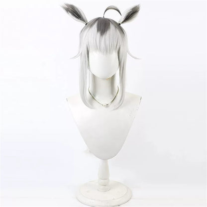 【In Stock】Game Umamusume:Pretty Derby Cosplay Oguri Cap Cosplay Wig Long Ponytail With Ears and Tail