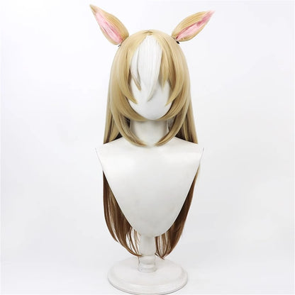【In Stock】Game Umamusume:Pretty Derby Cosplay デュランダル Durandal Cosplay Wig With Ears and Tail