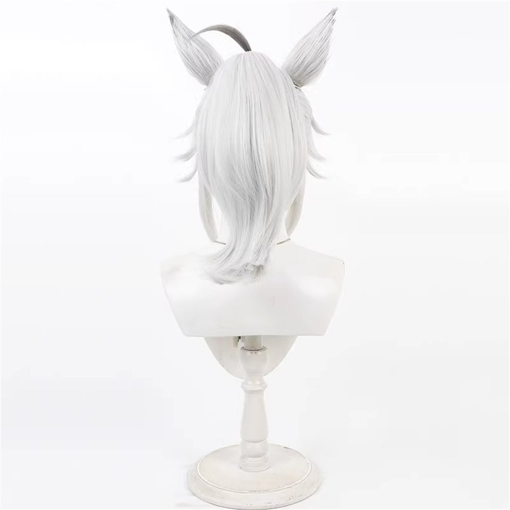 【In Stock】Game Umamusume:Pretty Derby Cosplay Cinderella Gray (manga) Cosplay Wig With Ears and Tail