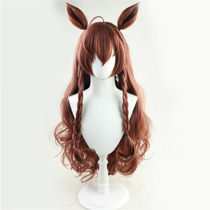 【In Stock】Game Umamusume:Pretty Derby Cosplay Mejiro Bright  メジロブライト Cosplay Wig With Ears and Tail