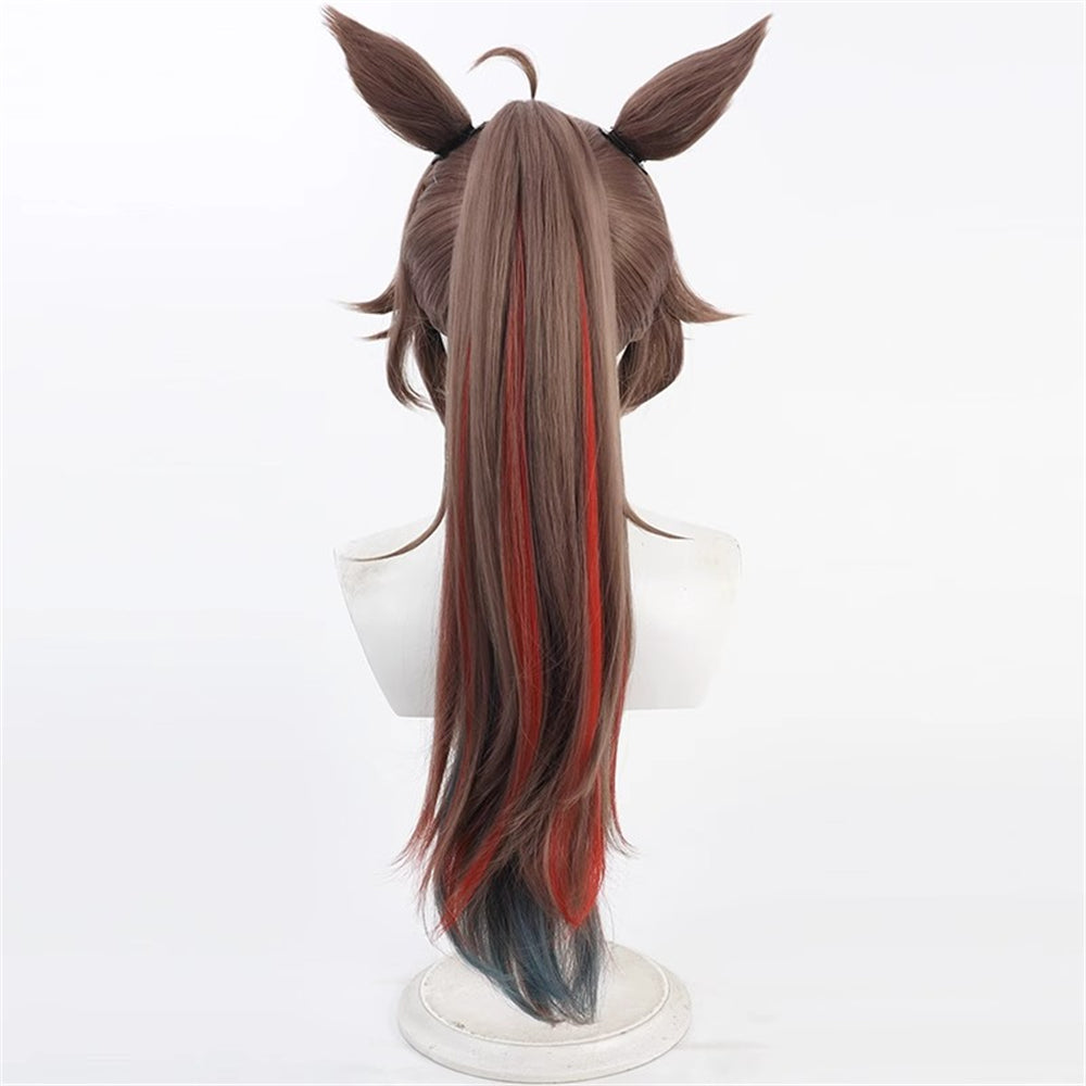 【In Stock】Game Umamusume:Pretty Derby Cosplay ミスターシービー Mr. C.B. (New Year) Cosplay Wig With Ears and Tail