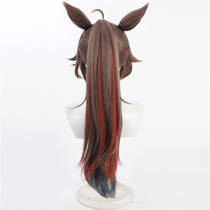 【In Stock】Game Umamusume:Pretty Derby Cosplay ミスターシービー Mr. C.B. (New Year) Cosplay Wig With Ears and Tail