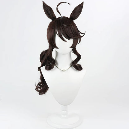 【In Stock】Game Umamusume:Pretty Derby Cosplay Wedding Daring Tact Cosplay Wig With Ears and Tail