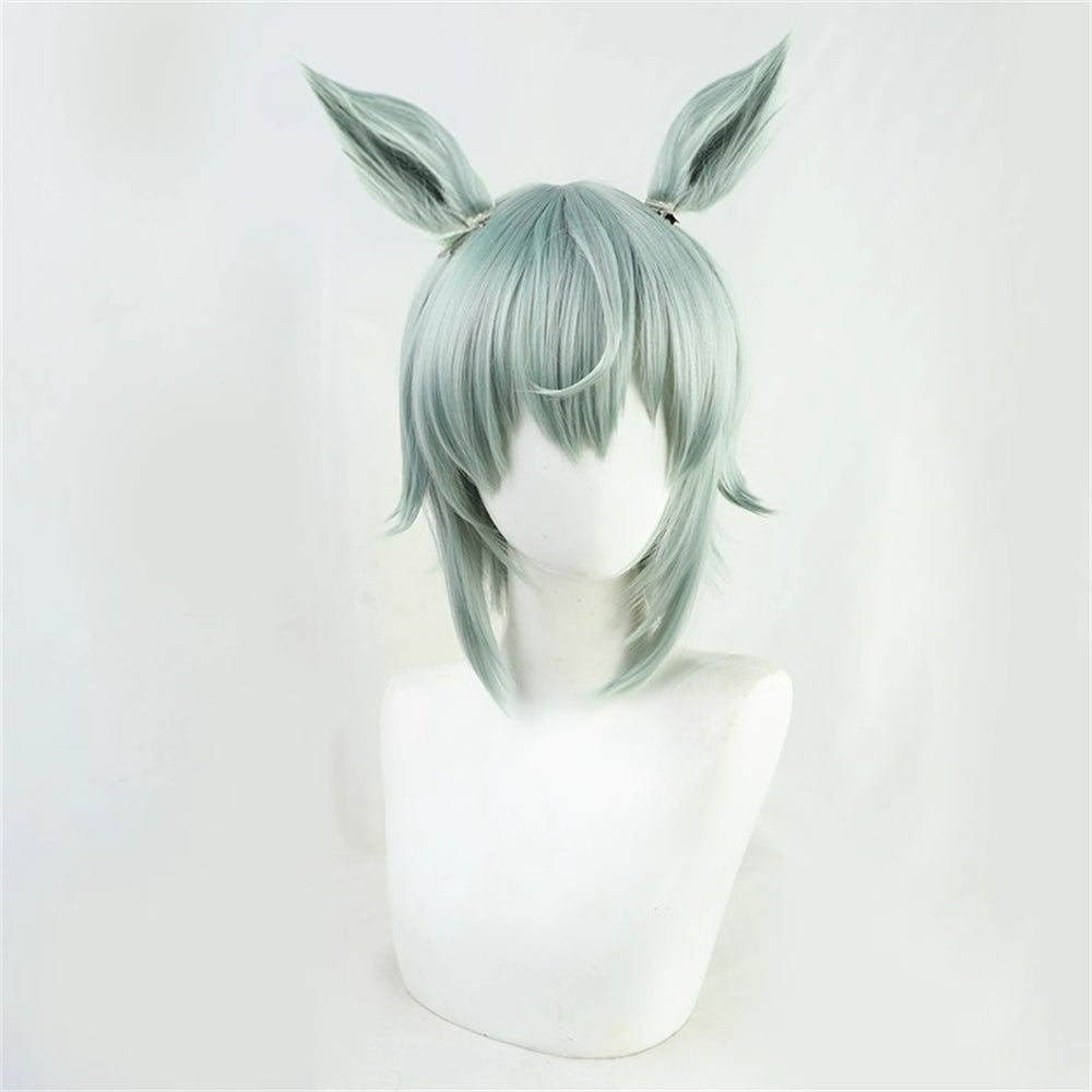 【In Stock】Game Umamusume:Pretty Derby Cosplay セイウンスカイ Seiun Sky Cosplay Wig With Ears and Tail