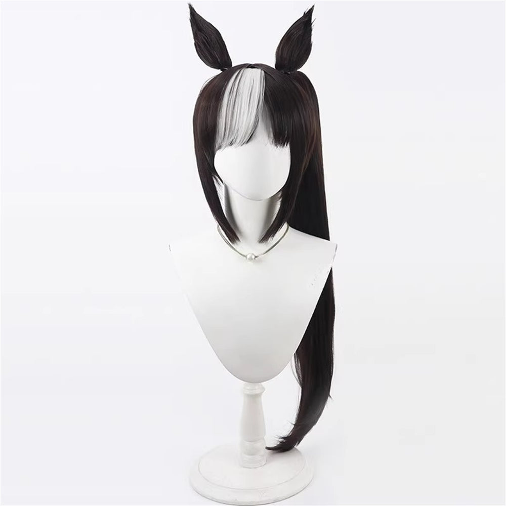 【In Stock】Game Umamusume:Pretty Derby Cosplay Swimwear ホッコータルマエ Hokko Tarumae Cosplay Wig With Ears and Tail
