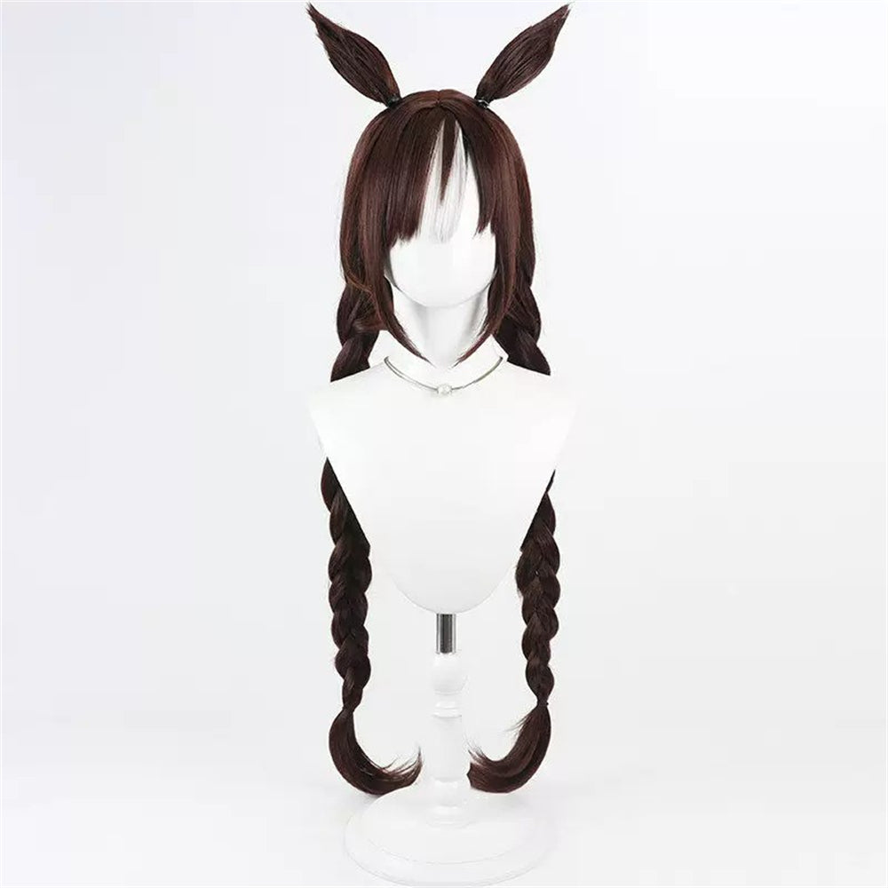 【In Stock】Game Umamusume:Pretty Derby Cosplay Hokko Tarumae ホッコータルマエ Cosplay Wig With Ears and Tail