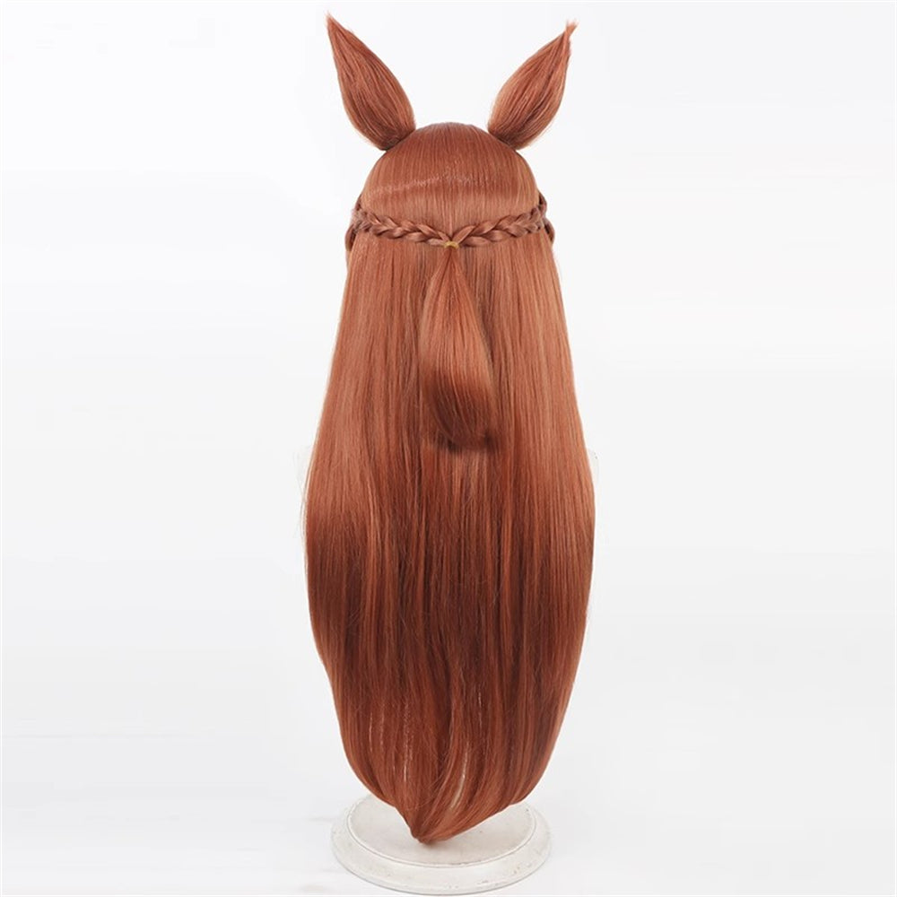 【In Stock】Game Umamusume:Pretty Derby Cosplay カワカミプリンセス Kawakami Princess Cosplay Wig With Ears and Tail