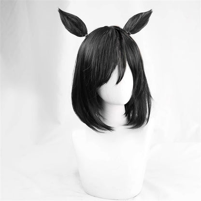 【In Stock】Game Umamusume:Pretty Derby Cosplay エイシンフラッシュ Eishin Flash Cosplay Wig With Ears and Tail