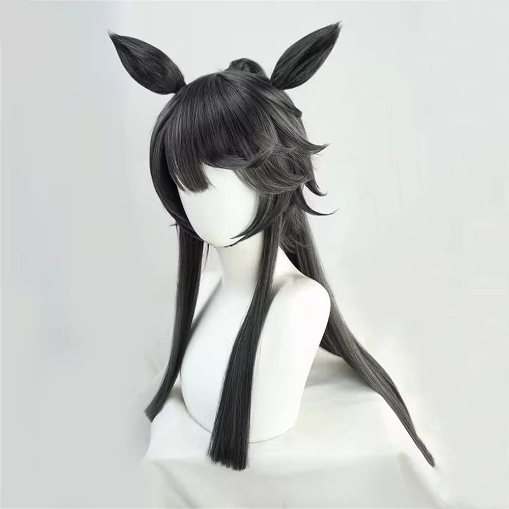 【In Stock】Game Umamusume:Pretty Derby Cosplay Maverick ナリタブライアン Cosplay Wig With Ears and Tail