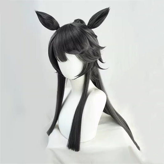 【In Stock】Game Umamusume:Pretty Derby Cosplay Maverick ナリタブライアン Cosplay Wig With Ears and Tail