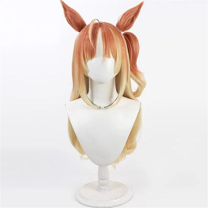 【In Stock】Game Umamusume:Pretty Derby Cosplay エスポワールシチー Espoir City Esupowaaru Sichii Cosplay Wig With Ears and Tail