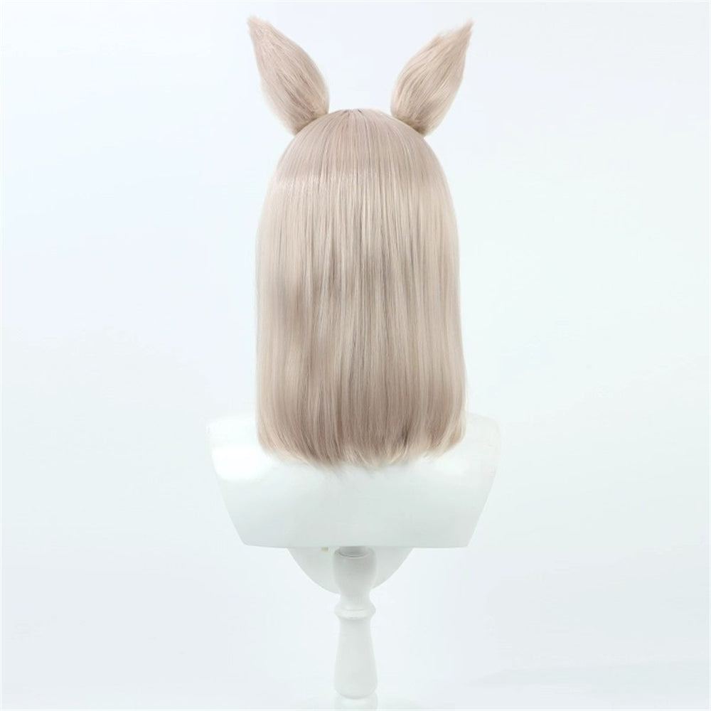 【In Stock】Game Umamusume:Pretty Derby Cosplay ハッピーミーク Happy Meek Cosplay Wig With Ears and Tail