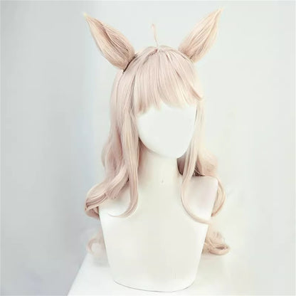 【In Stock】Game Umamusume:Pretty Derby Cosplay ビワハヤヒデ Biwa Hayahide Cosplay Wig With Ears and Tail