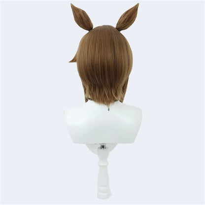 【In Stock】Game Umamusume:Pretty Derby Cosplay シュヴァルグラン Cheval Grand Cosplay Wig With Ears and Tail