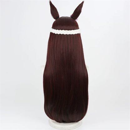 【In Stock】Game Umamusume:Pretty Derby Cosplay スペシャルウィーク Special Week Cosplay Wig Long Hair With Ears and Tail