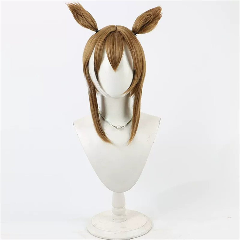 【In Stock】Game Umamusume:Pretty Derby Cosplay Over the Ocean シュヴァルグラン Cheval Grand Cosplay Wig With Ears and Tail
