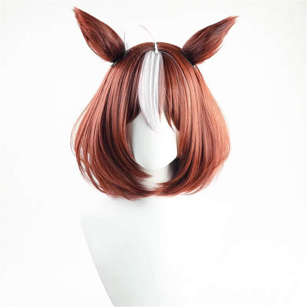 【In Stock】Game Umamusume:Pretty Derby Cosplay メイショウドトウ Meisho Doto Cosplay Wig With Ears and Tail