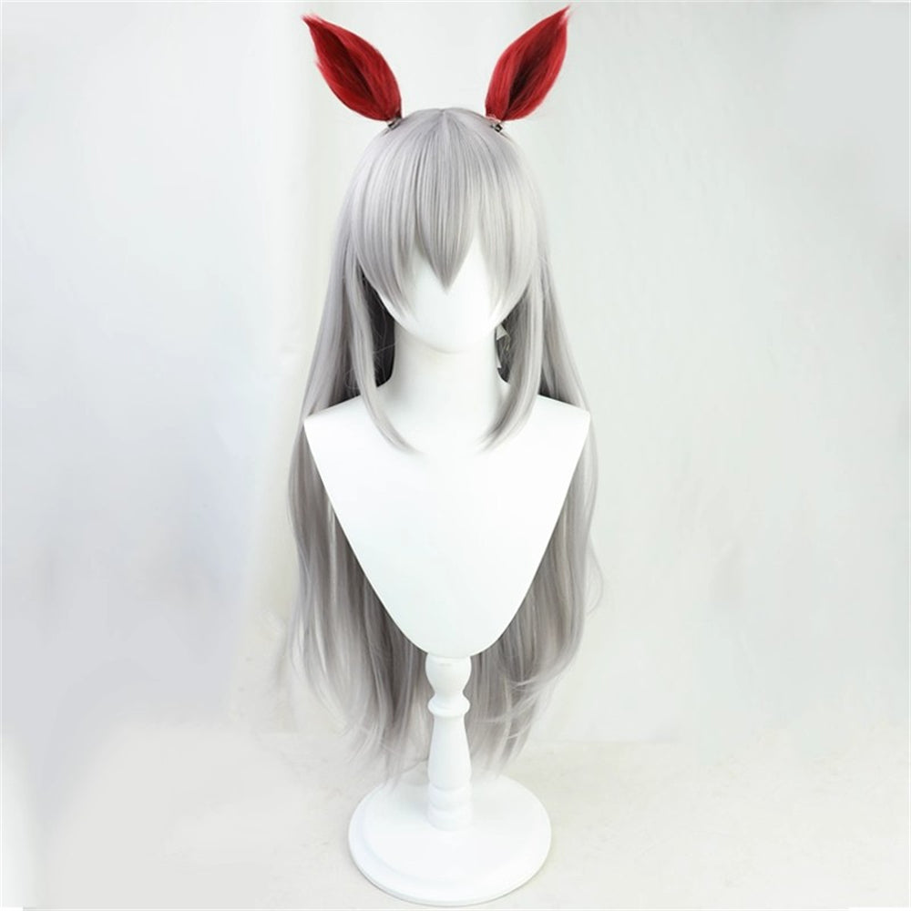 【In Stock】Game Umamusume:Pretty Derby Cosplay タマモクロス Tamamo Cross Cosplay Wig With Ears and Tail