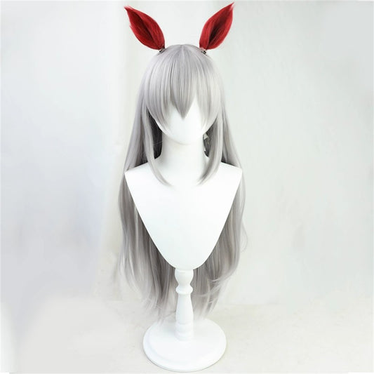 【In Stock】Game Umamusume:Pretty Derby Cosplay タマモクロス Tamamo Cross Cosplay Wig With Ears and Tail