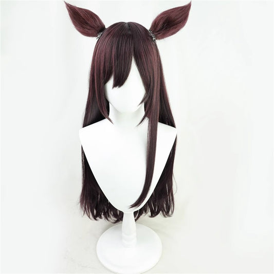 【In Stock】Game Umamusume:Pretty Derby Cosplay メジロドーベル Mejiro Dober Cosplay Wig With Ears and Tail