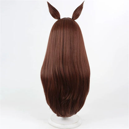 【In Stock】Game Umamusume:Pretty Derby Cosplay Gentildonna ジェンティルドンナ Cosplay Wig With Ears and Tail