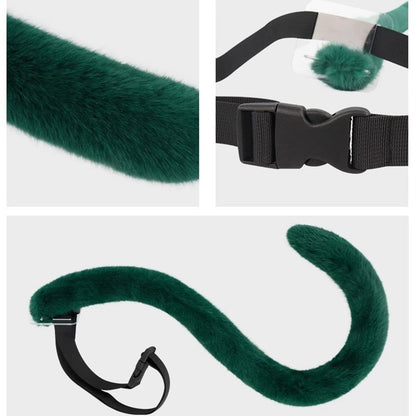 MiukoCosplay Anime The Apothecary Diaries Cosplay Maomao Cat's Ears Hair Hoop Cute Headwear Accessories &Tail Cosplay Prop