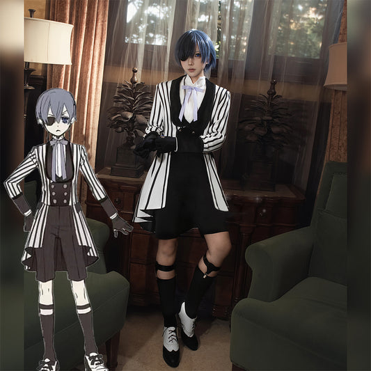 【In Stock】Anime Black Butler Cosplay Ciel Phantomhive Cosplay Costume
