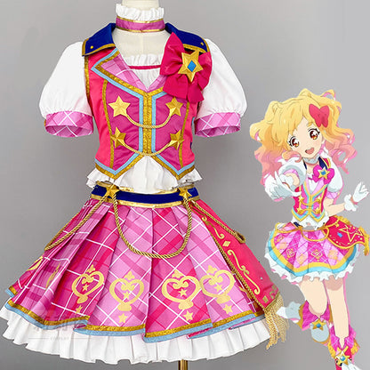 【In Stock】Anime Aikatsu! Cosplay Nijino Yume School Uniform Cosplay Costume