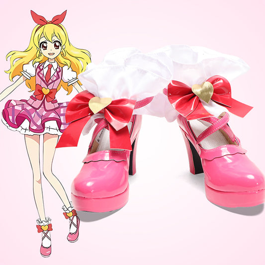Anime Aikatsu! Cosplay Ichigo Hoshimiya Cosplay Shoes