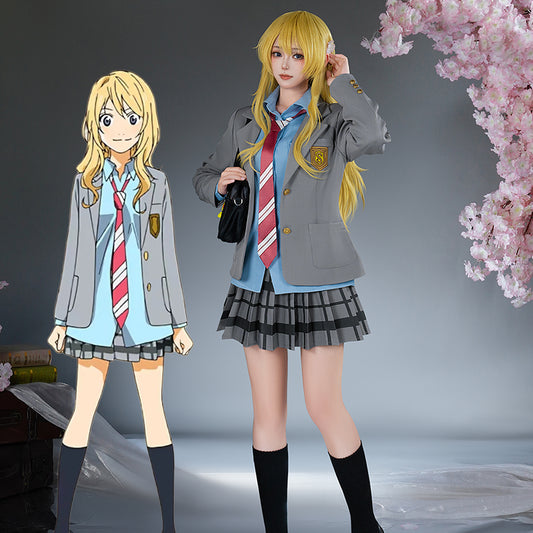 【Pre-Sale】Anime Your Lie in April Cosplay Kaori Miyazono Cosplay Costume