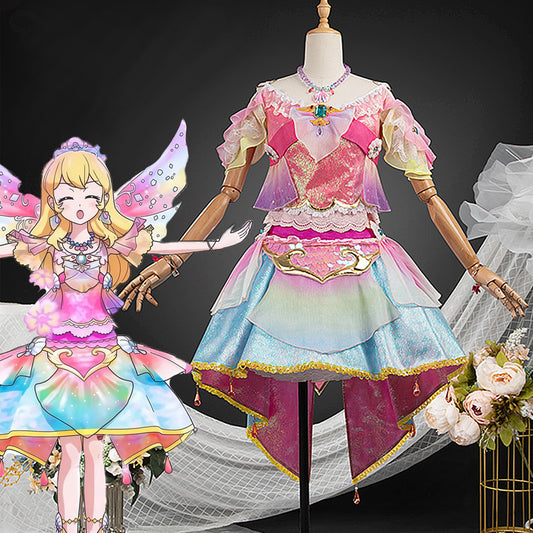 【Custom-Tailor】Anime Aikatsu! Cosplay Ichigo Hoshimiya Pisces Dress Cosplay Costume