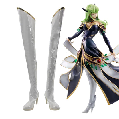 Anime Code Geass Cosplay C.C. Queen Cosplay Shoes