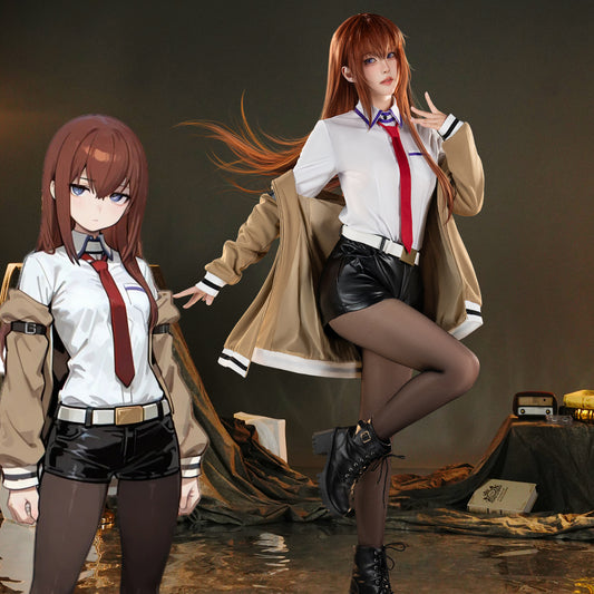 【Pre-Sale】Anime Steins;Gate Cosplay Kurisu Makise Cosplay Costume Premium Edition