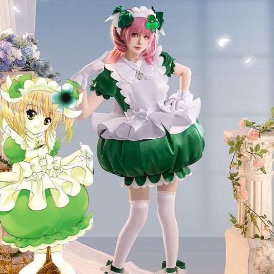 【In Stock】Anime Shugo Chara! Cosplay Amulet Clover Hinamori Amu Cosplay Costume Premium Edition