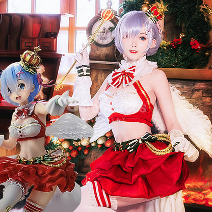 【In Stock】Anime Re: Zero - Starting Life in Another World Cosplay Rem Christmas Cosplay Costume