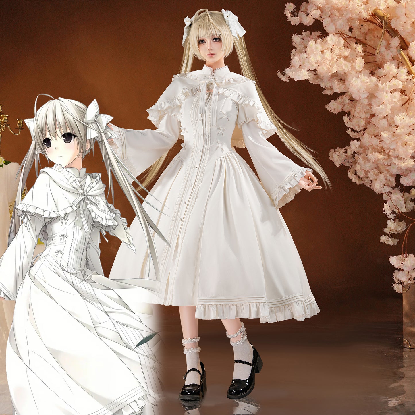 【Pre-Sale】Anime Yosuga no Sora Cosplay Kasugano Sora Cosplay Costume