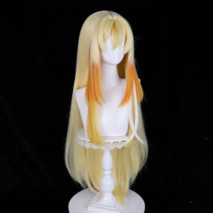 【In Stock】Game Genshin Impact Cosplay Golden Rhinedottir Cosplay Wig
