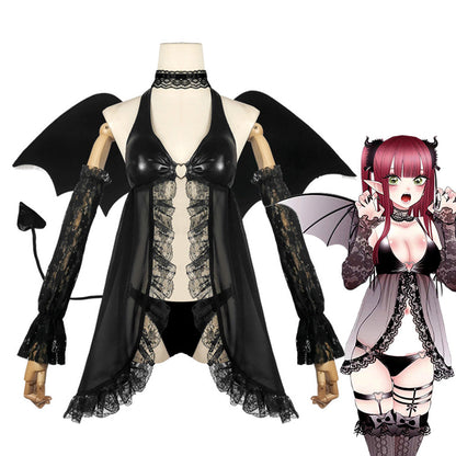 【In Stock】Anime My Dress Up Darling Cosplay Little Devil Kitagawa Marin Cosplay Costume - Cosplay Costumes