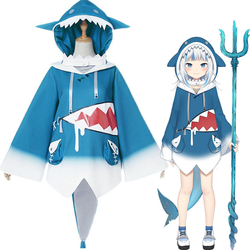 【In Stock】Vtuber NIJISANJI Cosplay Gawr Gura Cosplay Costume - Cosplay Costumes