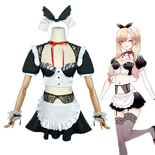 【In Stock】Anime My Dress Up Darling Cosplay Maid Kitagawa Marin Cosplay Costume Maid Costume - Cosplay Costumes