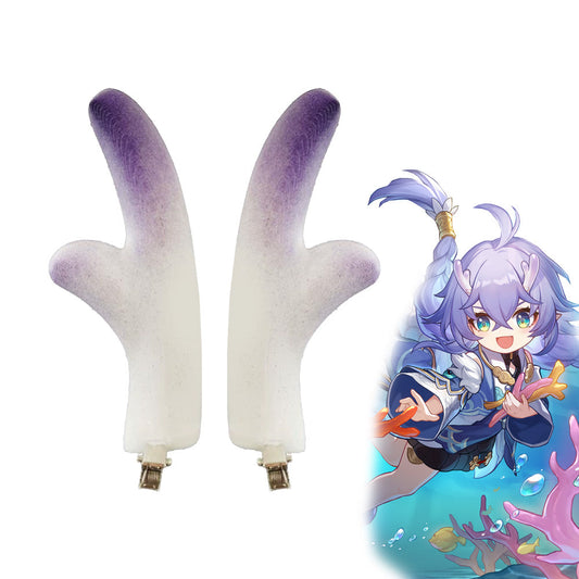 MiukoCosplay Game Honkai: Star Rail Cosplay Xianzhou Alliance Bailu Horns Accessory Prop - Cosplay Prop