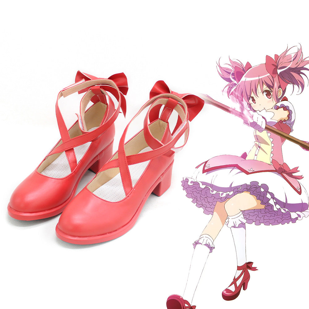 Anime Puella Magi Madoka Magica Cosplay Kaname Madoka Cosplay Shoes